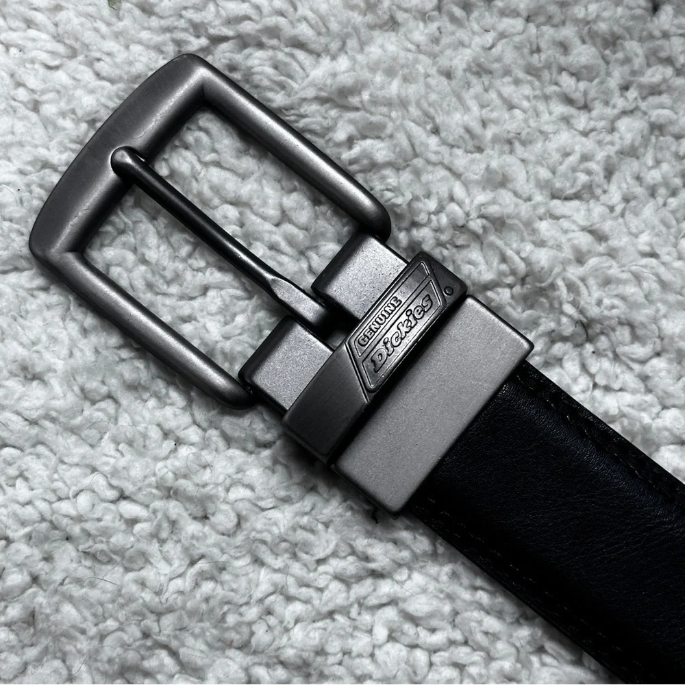 Dickies‎ Mens Belt Reversible Brown Black Leather Size 32 Made in Guatemala NWOT